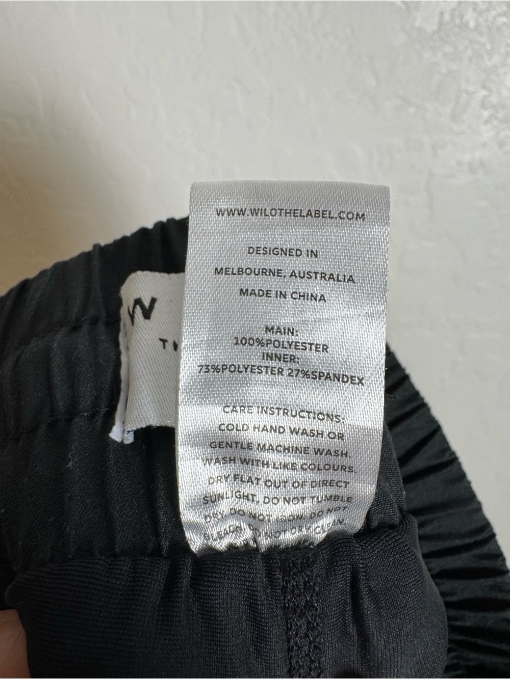 WILO The Label High Waisted 2-in-1 Running Shorts Black Lined Athletic - Picture 3 of 10